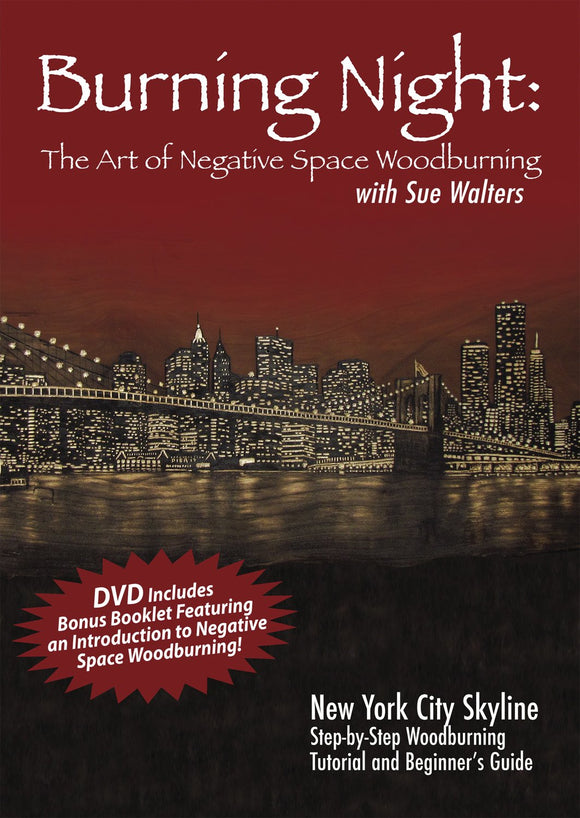 Burning Night - Negative Woodburning. 1 Disc DVD.  60 Mins.