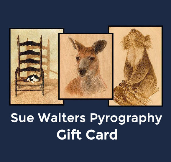 Sue Walters Pyrography Gift Card