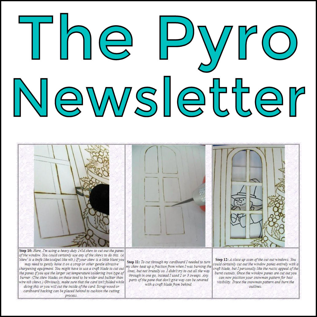 Pyrography Newsletters – Sue Walters Pyrography