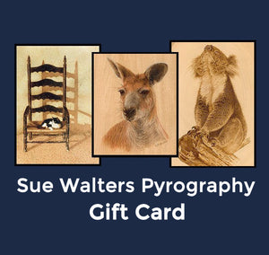 Sue Walters Pyrography Gift Card
