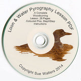 Sue Walters Pyrography Lesson CD - #4 Loon, Water & Reflection