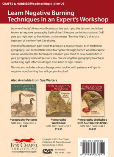 Burning Night - Negative Woodburning. 1 Disc DVD. 60 Mins. – Sue ...